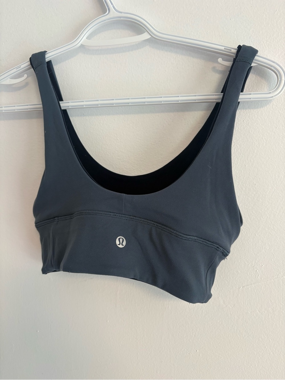 lululemon athletica Dark Gray Scoop-Neck Sports Bra
